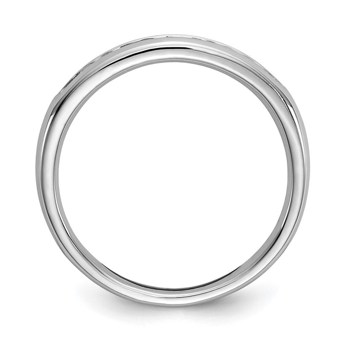 Buy Designer 14K White Gold Channel Band Mounting for 11 Stones, Affordable!-2