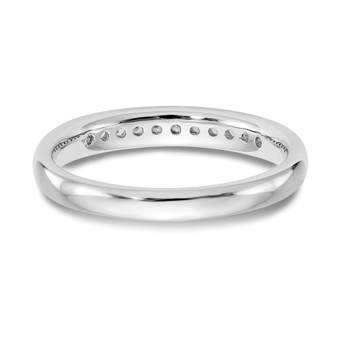 Buy Designer 14K White Gold Channel Band Mounting for 11 Stones, Affordable!-5