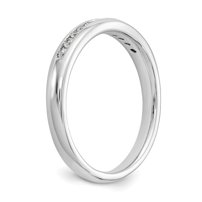Buy Designer 14K White Gold Channel Band Mounting for 11 Stones, Affordable!-6