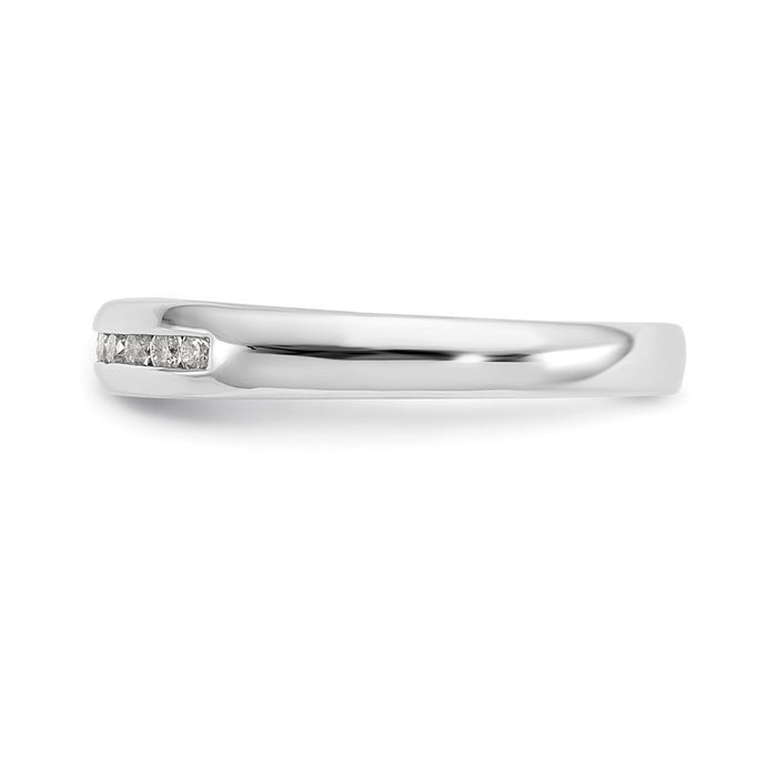 High-Quality 14K White Gold 11-Stone Diamond Band - 1/5 Carat, Stylish Value!-3