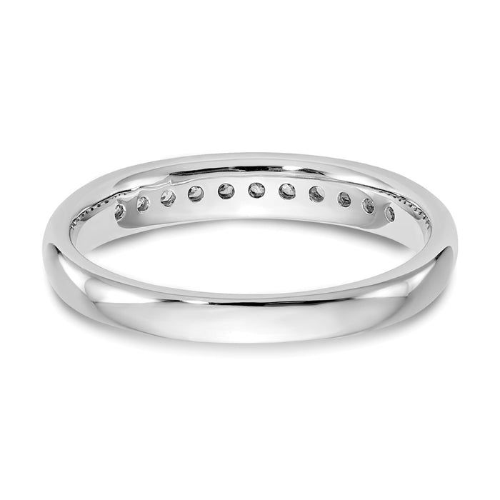 High-Quality 14K White Gold 11-Stone Diamond Band - 1/5 Carat, Stylish Value!-5