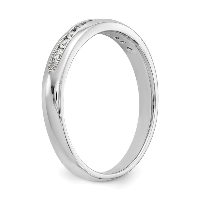Buy Stylish 14K White Gold Channel Band for 11 Stones - Affordable Jewelry-6