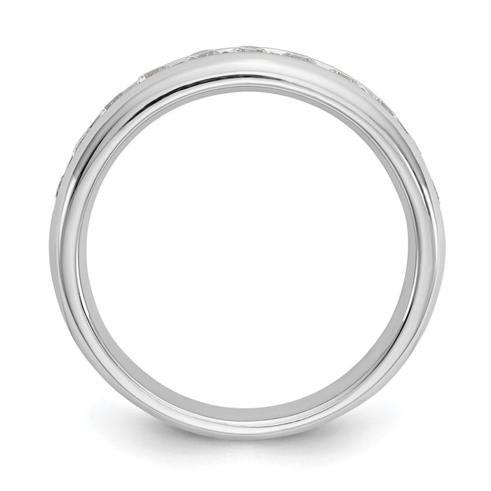Buy 14K White Gold Channel Band Mounting for 11 Stones - Stylish & Affordable-2