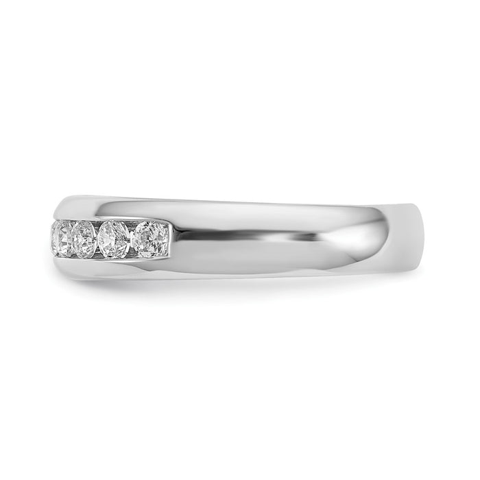 Buy 14K White Gold Channel Band Mounting for 11 Stones - Stylish & Affordable-3