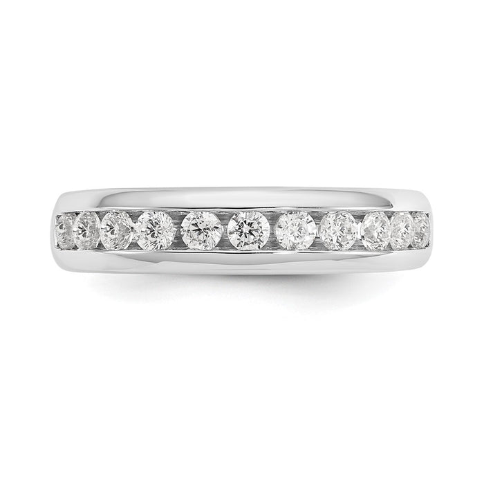 Buy 14K White Gold Channel Band Mounting for 11 Stones - Stylish & Affordable-4