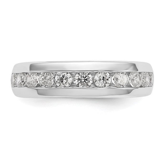 Buy Stylish 14K White Gold Channel Band for 11 x 2.6mm Stones - Luxury Value-4