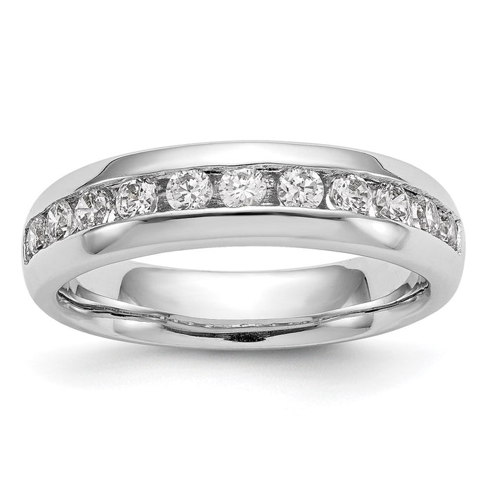 Buy Exclusive 14K White Gold 11-Stone Diamond Band - 3/4 Carat Luxury Value-1
