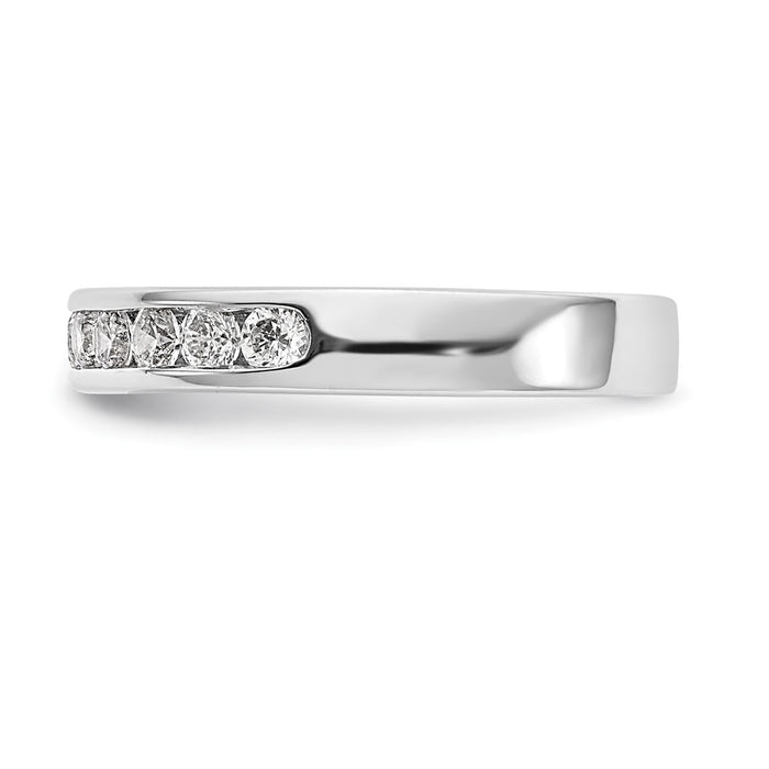 Buy Exclusive Platinum 11-Stone 1/2 Carat Round Diamond Band - Stylish Value-3