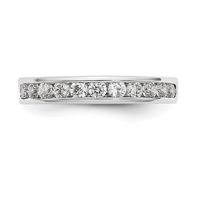 Buy Exclusive Platinum 11-Stone 1/2 Carat Round Diamond Band - Stylish Value-4
