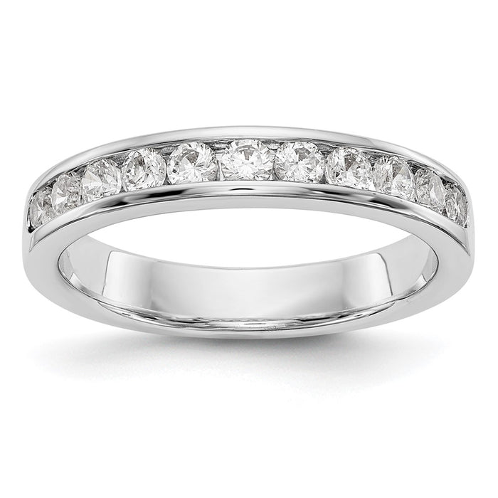 Buy Exclusive Platinum 11-Stone 1/2 Carat Round Diamond Band - Stylish Value-1