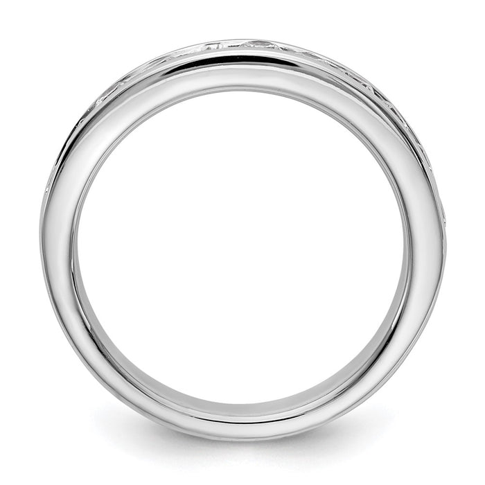 Exclusive Platinum Channel Band Mounting for 11 x 2.6mm Stones - Luxury Design-2