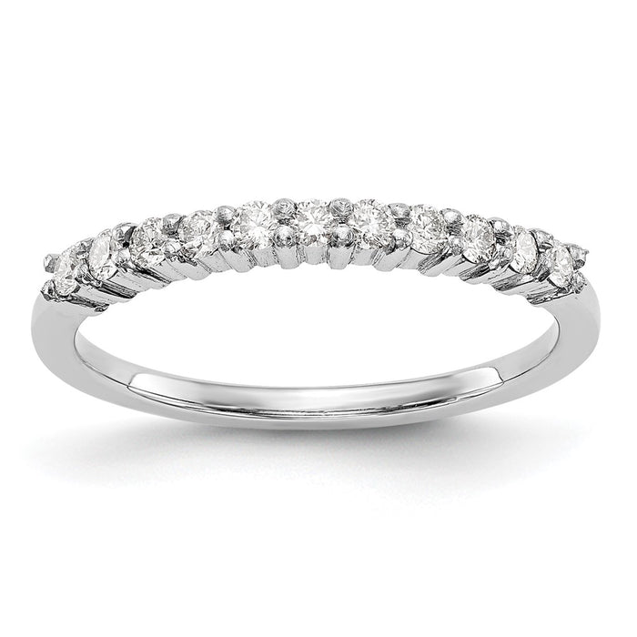 Exclusive 11-Stone Round Diamond Wedding Band - 1/5 Ct, Platinum Luxury-1