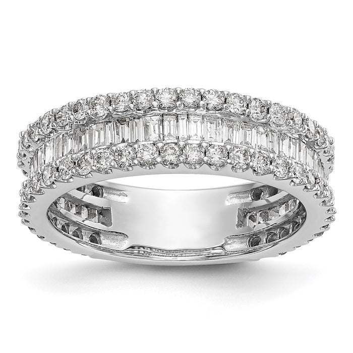Exclusive 14K White Gold 1.5 Carat Diamond Eternity Band - Stylish Value-1