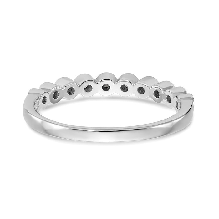 Buy Designer 14K White Gold Diamond Band, 1/10 Carat Total Weight - Stylish Value!-5