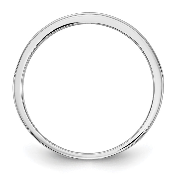 Buy Exclusive 14K White Gold Band with 1/4 Carat Blue Diamonds - Stylish Value!-2