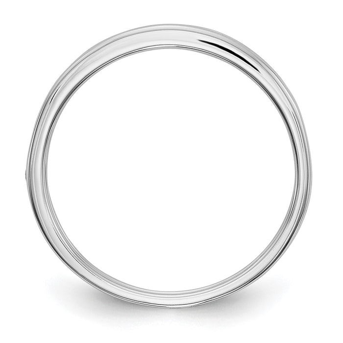 High-Quality 14K White Gold 1/4 Carat Diamond Channel Set Band - Stylish Value!-3