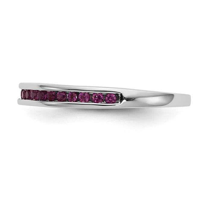 Buy Exclusive 14K White Gold Ruby Channel Set Band - Stylish & Affordable!-3