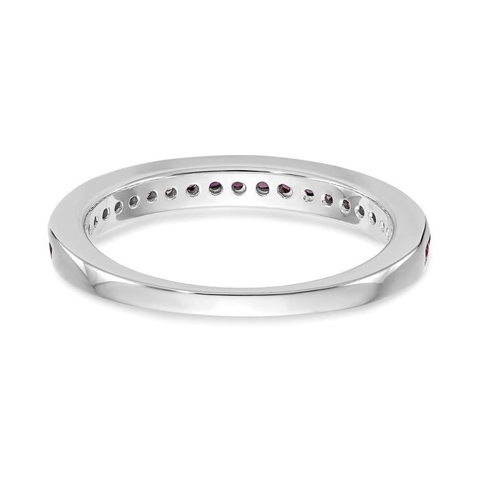 Buy Exclusive 14K White Gold Ruby Channel Set Band - Stylish & Affordable!-5