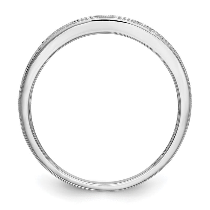 High-Quality 14K White Gold Ruby Channel Set Band - Stylish & Affordable!-2