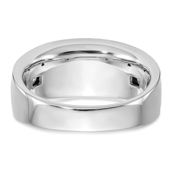 Buy Exclusive 14K White Gold Men's Channel Band for 7 x 3.3mm Stones-5