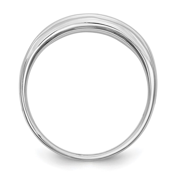 Buy Stylish Men's 1/4 Carat Diamond Channel Band in 14K White Gold-2