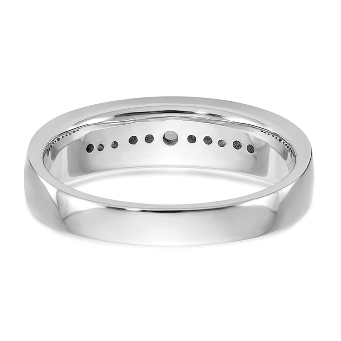 Buy Stylish Men's 1/4 Carat Diamond Channel Band in 14K White Gold-5