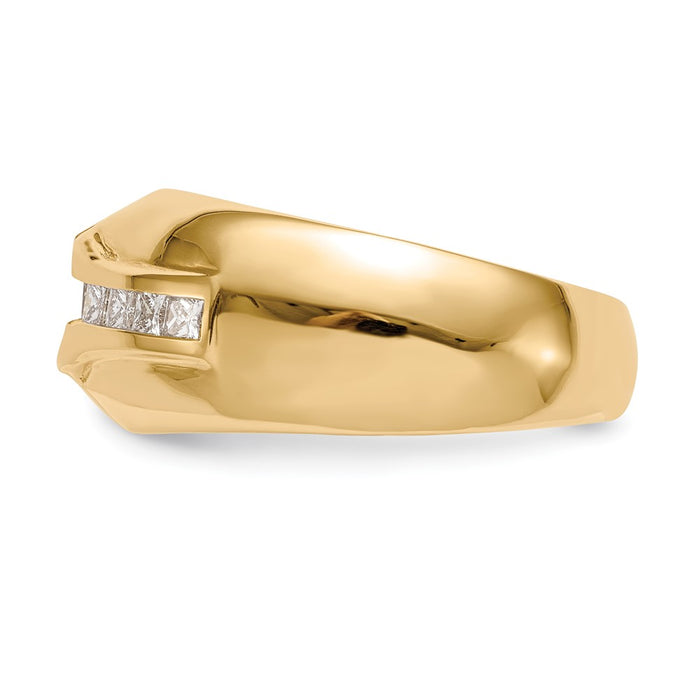 Buy 14K Gold Men's Semi-Mount Ring for 3/4 Carat Diamond - Stylish & Value!-3