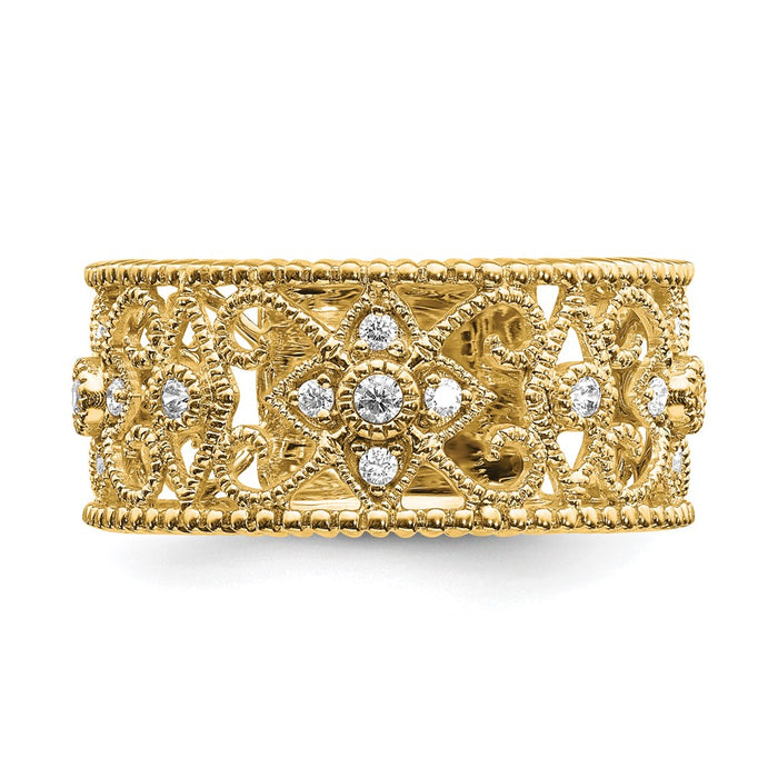 Buy Stylish 14K Gold Fashion Band with 1/4 Carat Lab-Grown Diamond - Affordable Luxury-4