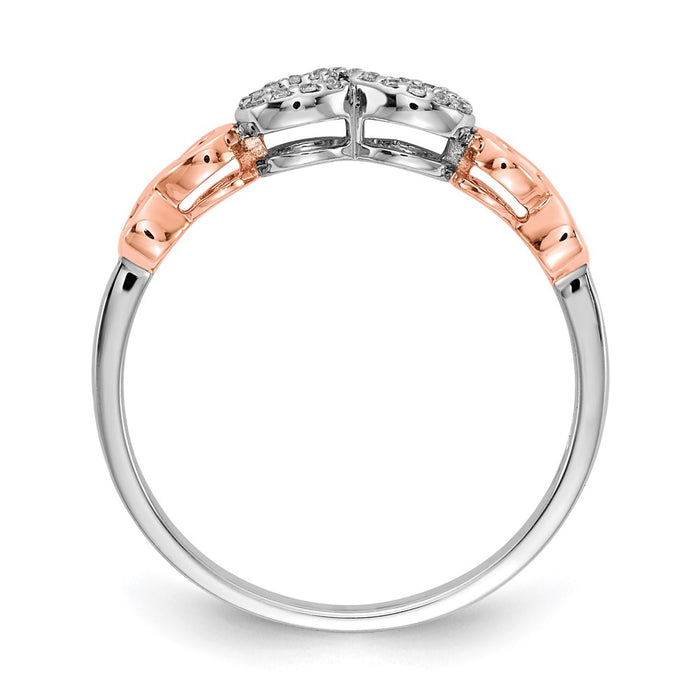 Exclusive 14K Rose Gold Diamond Infinity Band - Stylish & Affordable Luxury-2