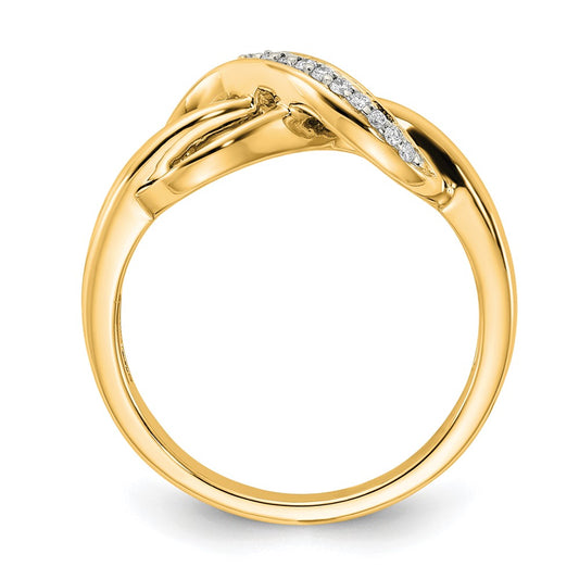 Buy Stylish 10K Gold Infinity Diamond Ring - Affordable Luxury Jewelry