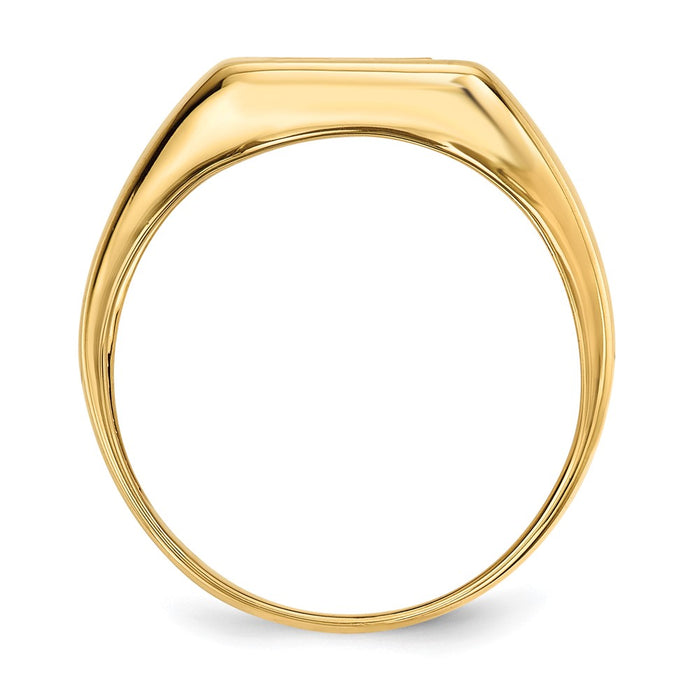 Exclusive Men's 14k Gold Cross Ring - Onyx & Diamonds, Stylish Value-2