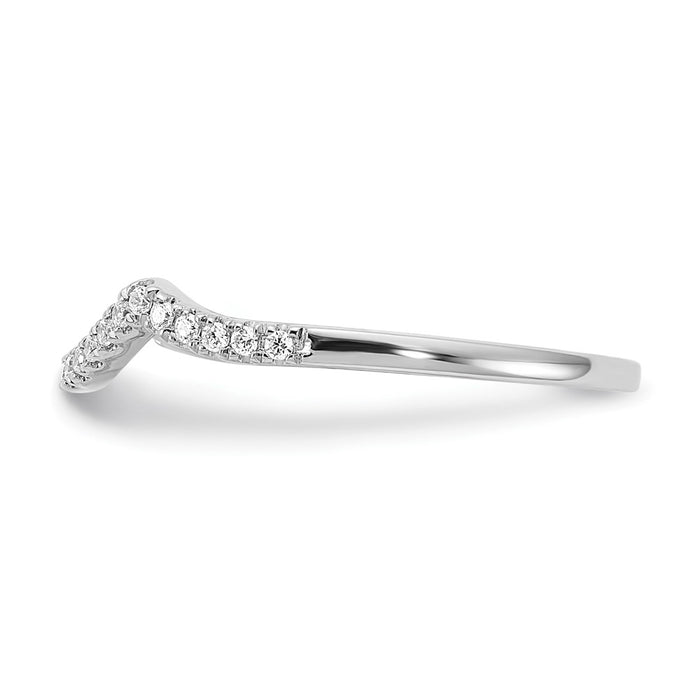 Buy Exclusive 14K White Gold Wedding Band with 1/8 Carat Diamond - Stylish Value-3