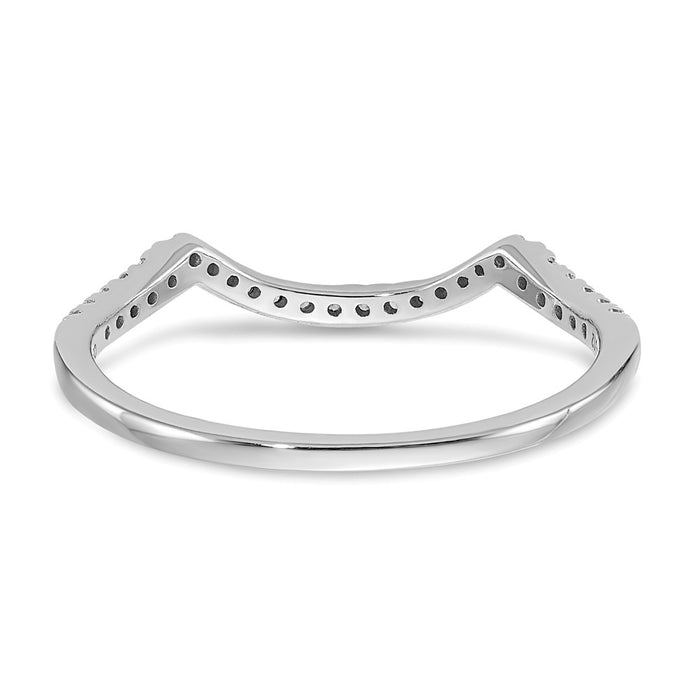 Buy Exclusive 14K White Gold Wedding Band with 1/8 Carat Diamond - Stylish Value-5