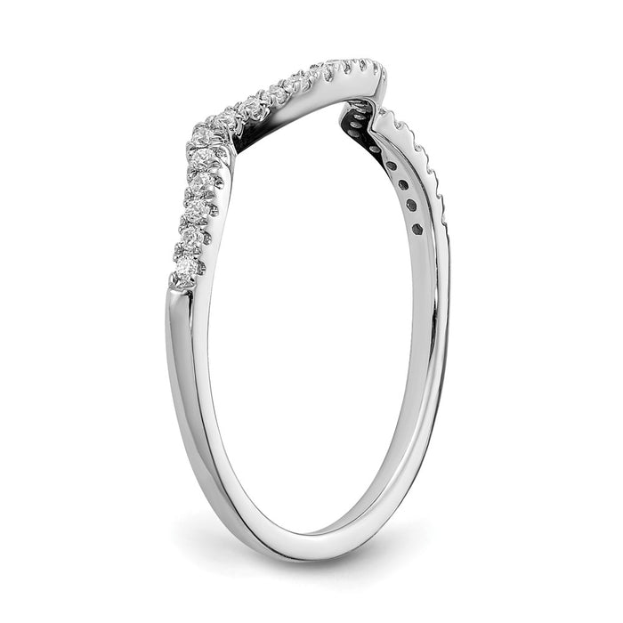 Buy Exclusive 14K White Gold Wedding Band with 1/8 Carat Diamond - Stylish Value-6