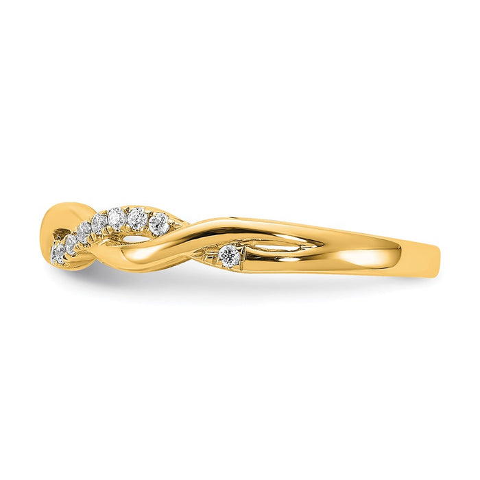 Buy Exclusive 14K Gold Diamond Criss-Cross Engagement Ring - Affordable Luxury-3