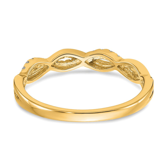 Buy Exclusive 14K Gold Diamond Criss-Cross Engagement Ring - Affordable Luxury-5