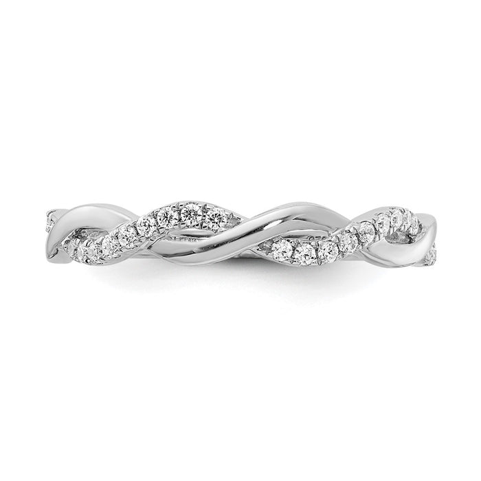 Buy Stylish 14K White Gold Wedding Band - 1/8 Carat Diamond, Luxury Design-4