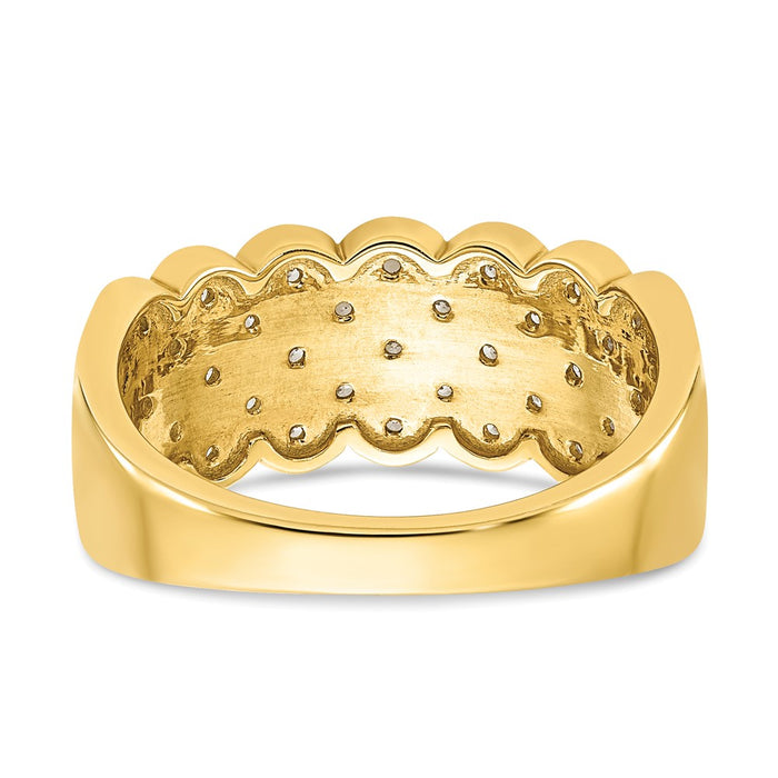 Buy Stylish 14K Pave Diamond Band - 1/4 Carat Total Weight, Luxury Design-5