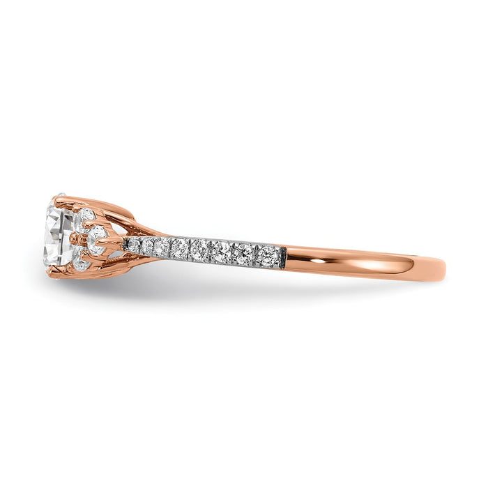Buy Exclusive 14K Rose Gold Semi-Mount Engagement Ring - 1/2 Carat, Stylish Design-3