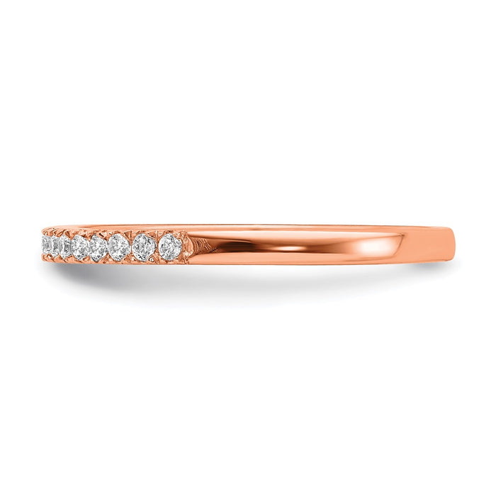 Buy Blooming Bridal 14K Rose Gold Diamond Wedding Band Set | Stylish 1/6 Carat-3