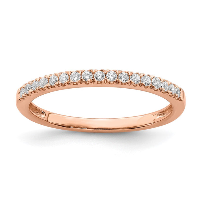Buy Blooming Bridal 14K Rose Gold Diamond Wedding Band Set | Stylish 1/6 Carat-1