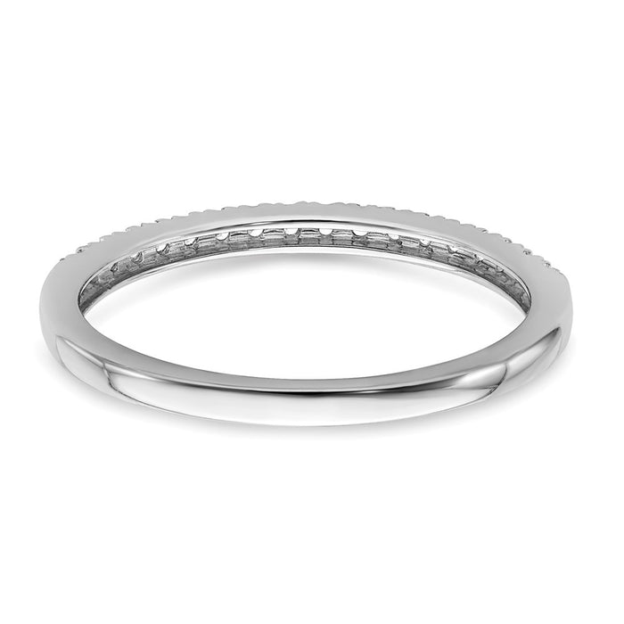 Buy Exclusive 14K White Gold Wedding Band Set with 1/6 Carat Diamonds-4