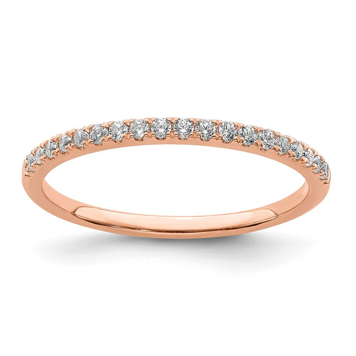 Buy Exclusive 14K Rose Gold Wedding Band Set | 1/6 Carat Diamond, Stylish Value-1