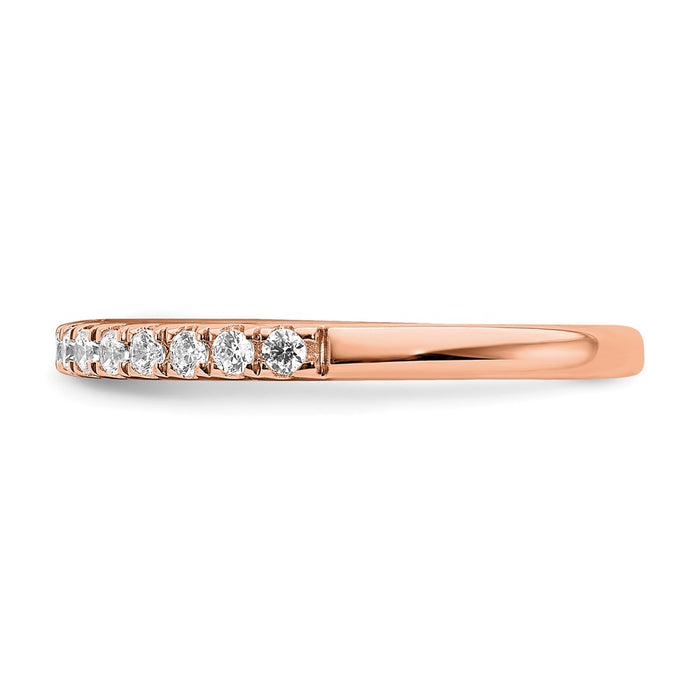 Buy Exclusive 14K Rose Gold Diamond Wedding Band - 1/4 Carat, Stylish Value!-3