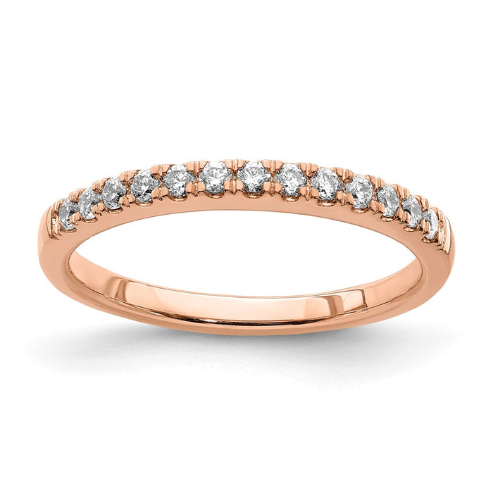 Buy Exclusive 14K Rose Gold Diamond Wedding Band - 1/4 Carat, Stylish Value!-1