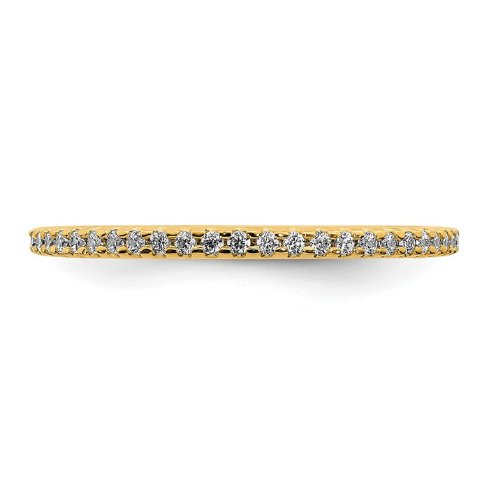 Buy Luxury 14K Gold Wedding Band Set with 1/8 Carat Diamonds - Affordable Style!-4