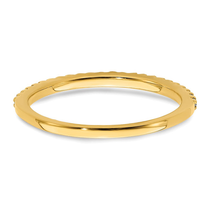 Buy Luxury 14K Gold Wedding Band Set with 1/8 Carat Diamonds - Affordable Style!-5