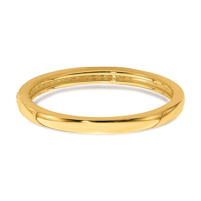 Buy Stylish 10K Yellow Gold Diamond Wedding Band, 1/15 Carat, Affordable Price-5