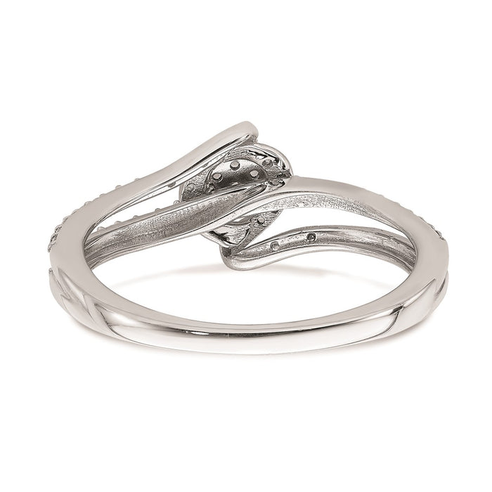 Buy Exclusive 10K White Gold Halo Cluster Engagement Ring, 1/10 Carat Diamond, Stylish Design-5