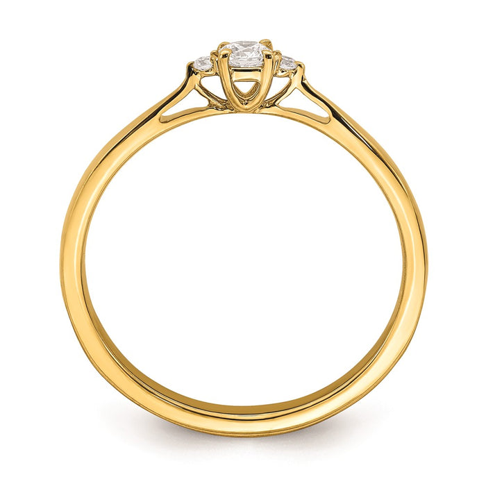 Buy Exclusive 14K Gold Engagement Ring with 1/8 Carat Diamond - Stylish Value!-2